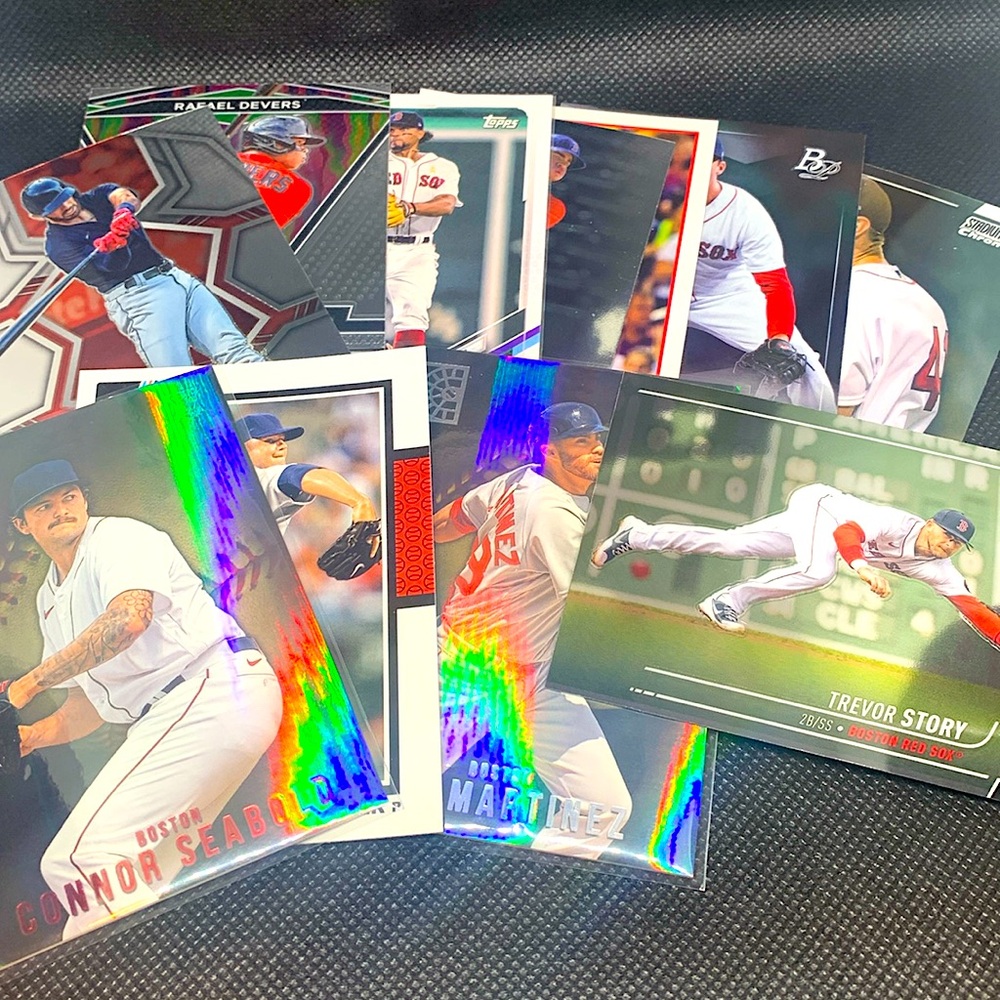 Boston Red Sox 11 Cards Martinez Story Sale Devers Pham MLB Baseball Lot